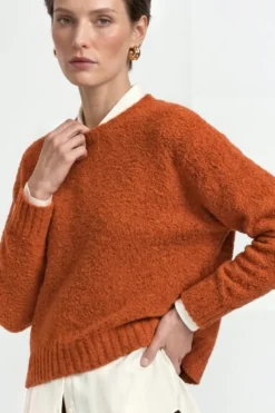 Bouclé-Strickpullover