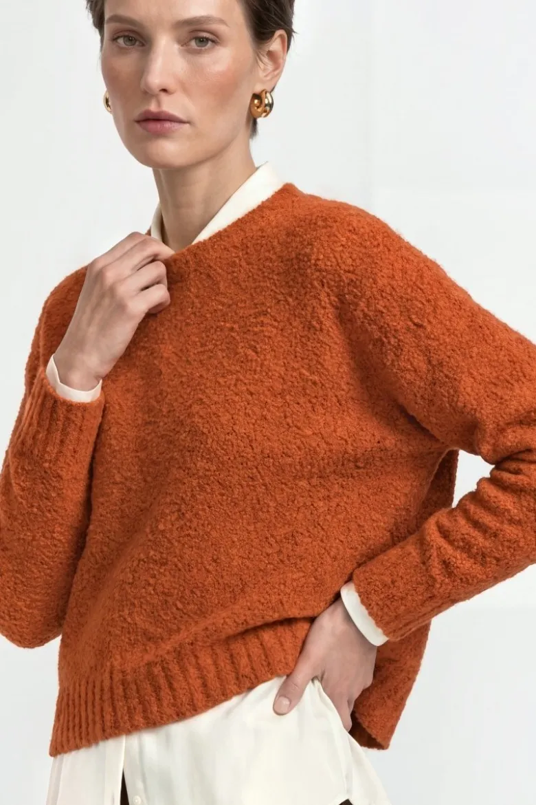 Bouclé-Strickpullover