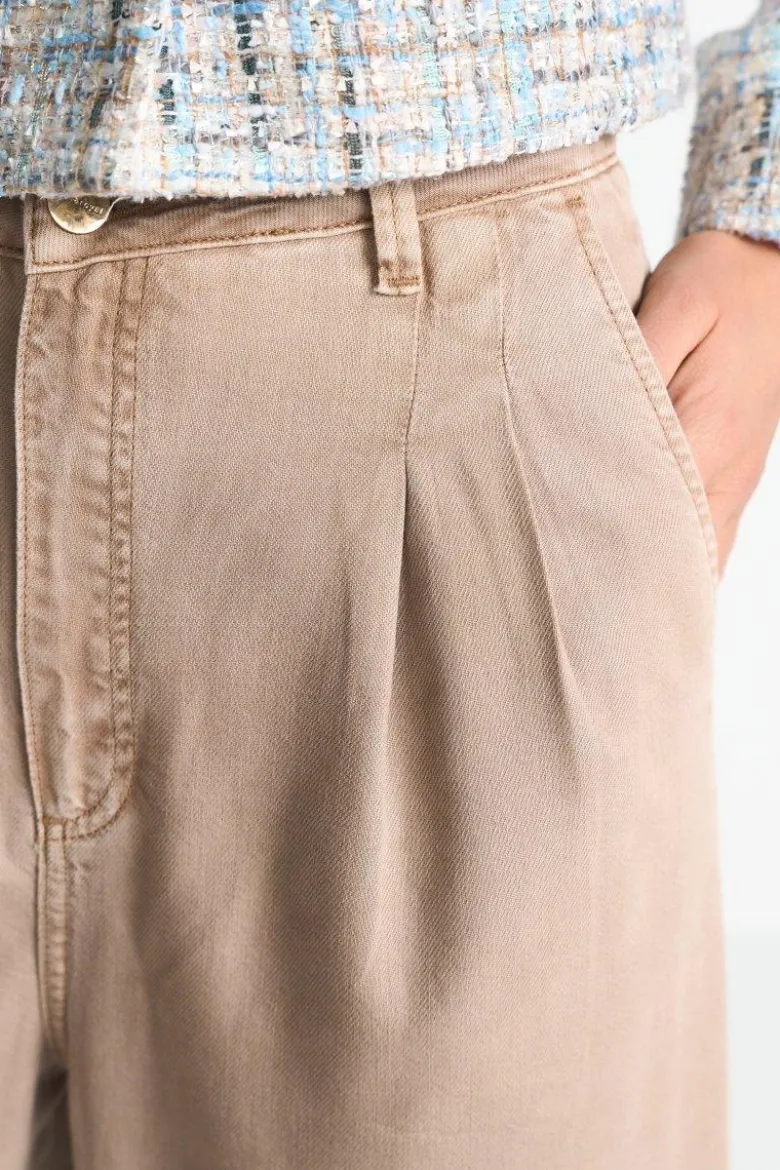 Bundfaltenhose mit Lyocell