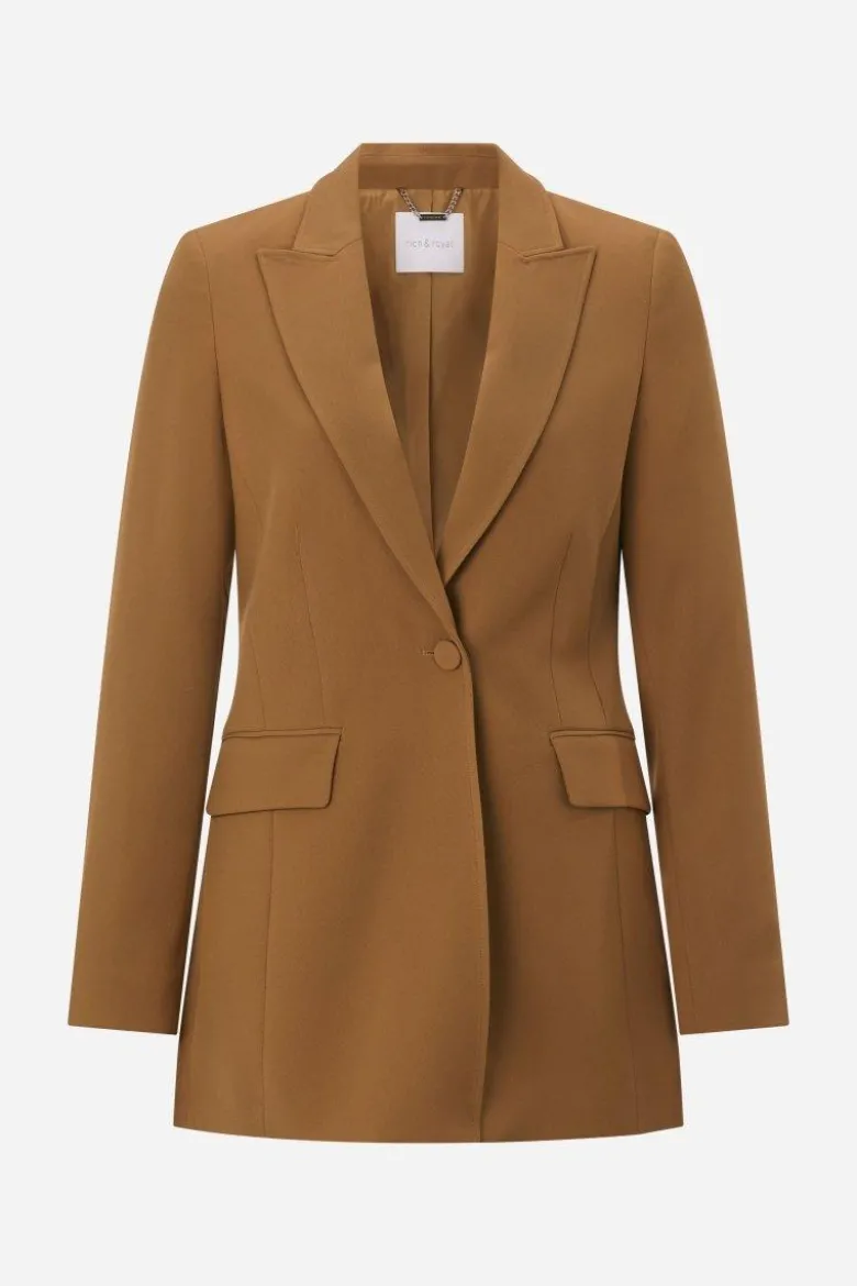 Camelfarbener Longblazer