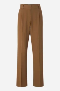 Camelfarbene Stoffhose