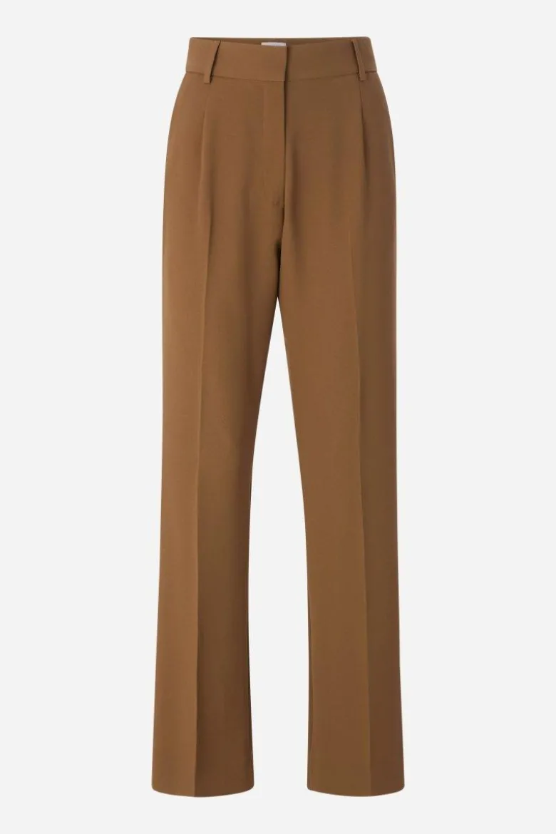 Camelfarbene Stoffhose