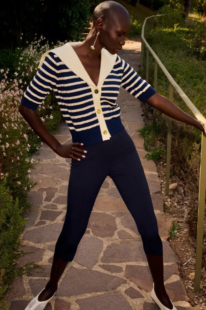 Caprihose in Midnight Blue