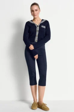 Cardigan mit Matrosenkragen