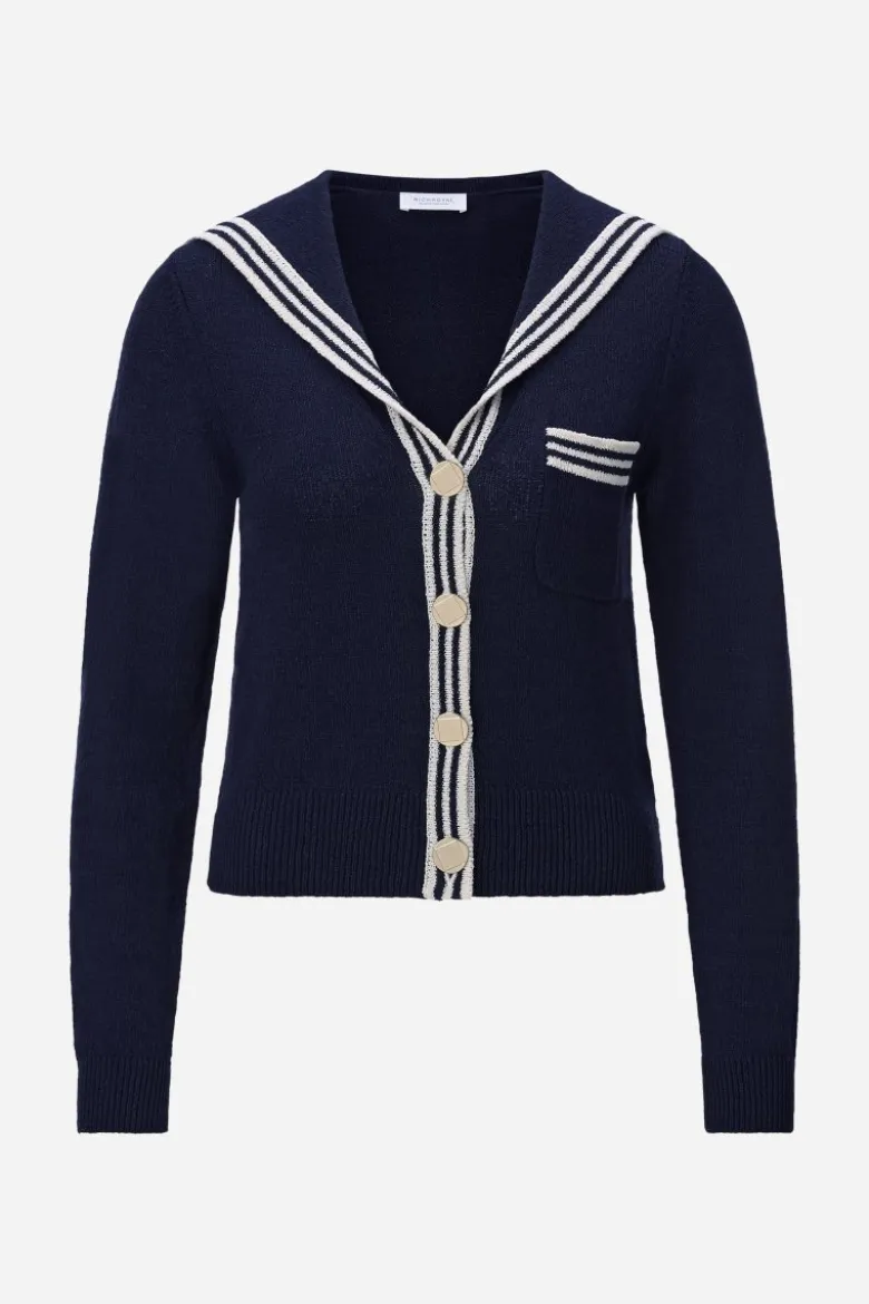 Cardigan mit Matrosenkragen