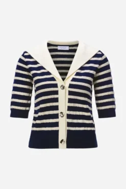 Cardigan mit Matrosenkragen