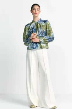 Chiffonbluse mit Blumenprint