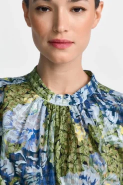 Chiffonbluse mit Blumenprint