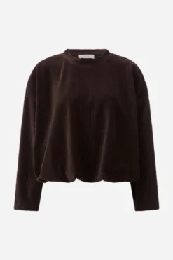 Cord-Pullover im Oversized-Fit