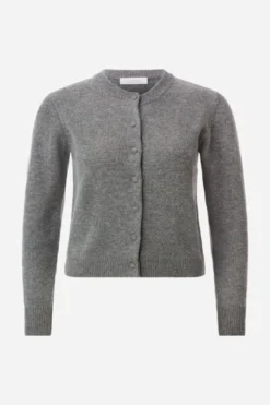 Cropped Cardigan aus Merino-Mix