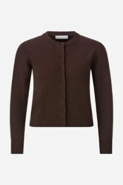 Cropped Cardigan aus Merino-Mix