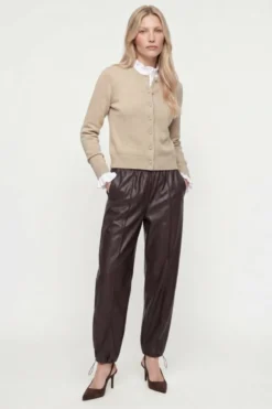 Cropped Cardigan aus Merino-Mix