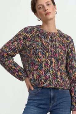 Cropped Grobstrickpullover