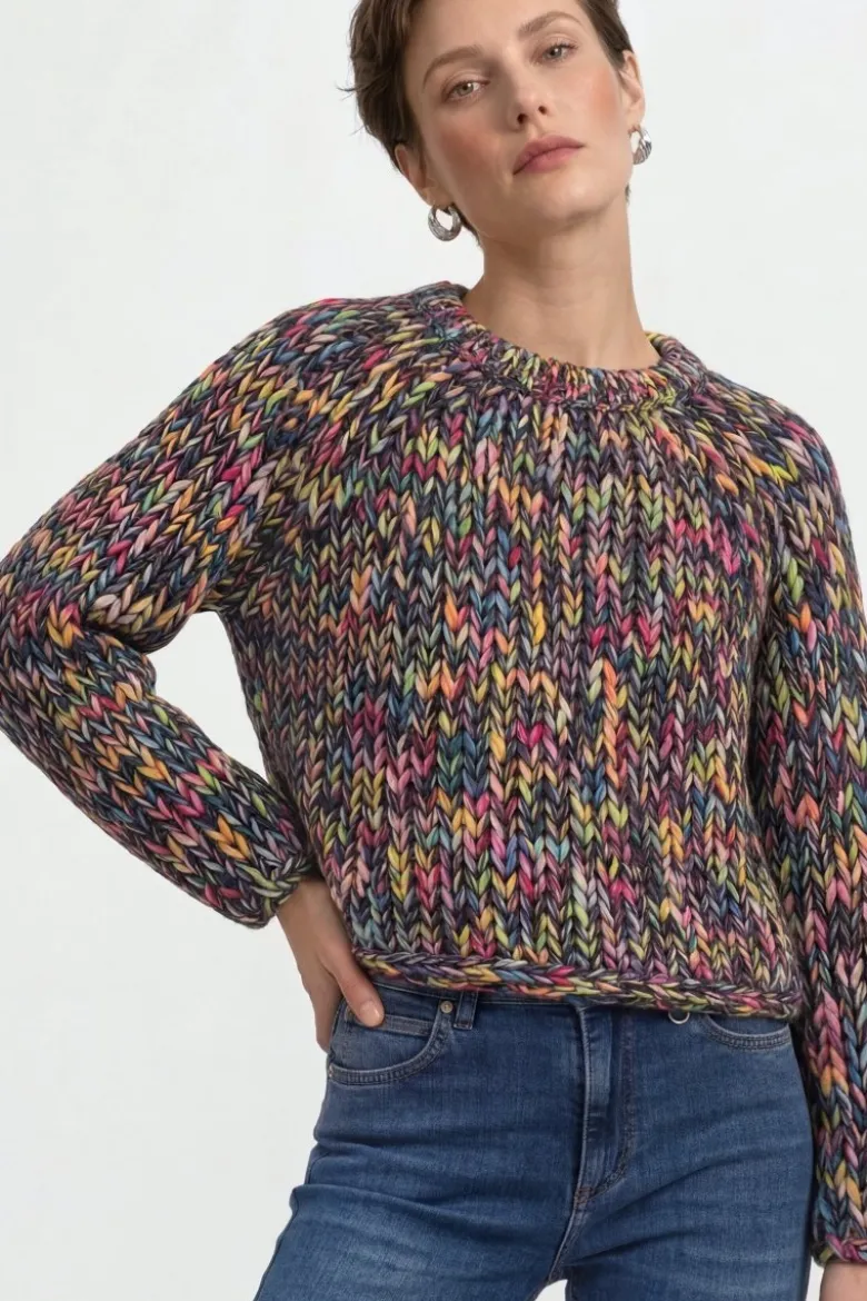 Cropped Grobstrickpullover