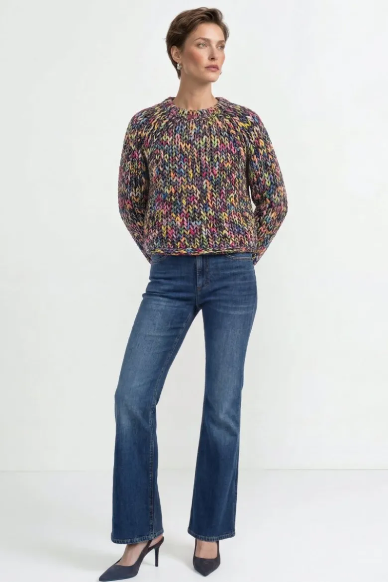 Cropped Grobstrickpullover