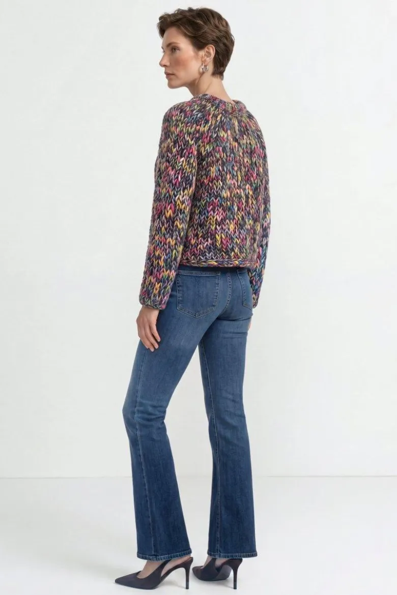 Cropped Grobstrickpullover