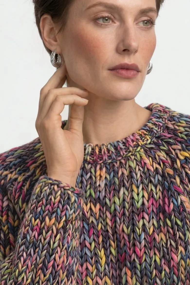 Cropped Grobstrickpullover