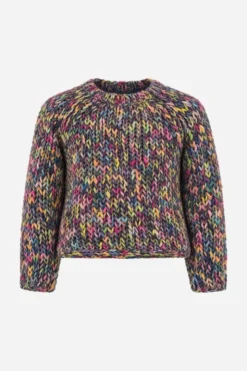 Cropped Grobstrickpullover