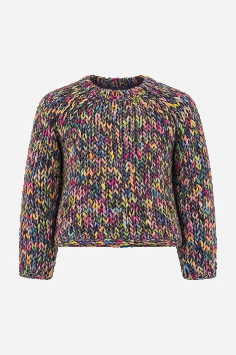 Cropped Grobstrickpullover