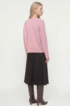Cropped Pullover mit U-Boot-Ausschnitt