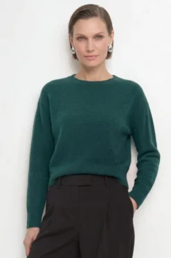 Cropped Pullover mit U-Boot-Ausschnitt