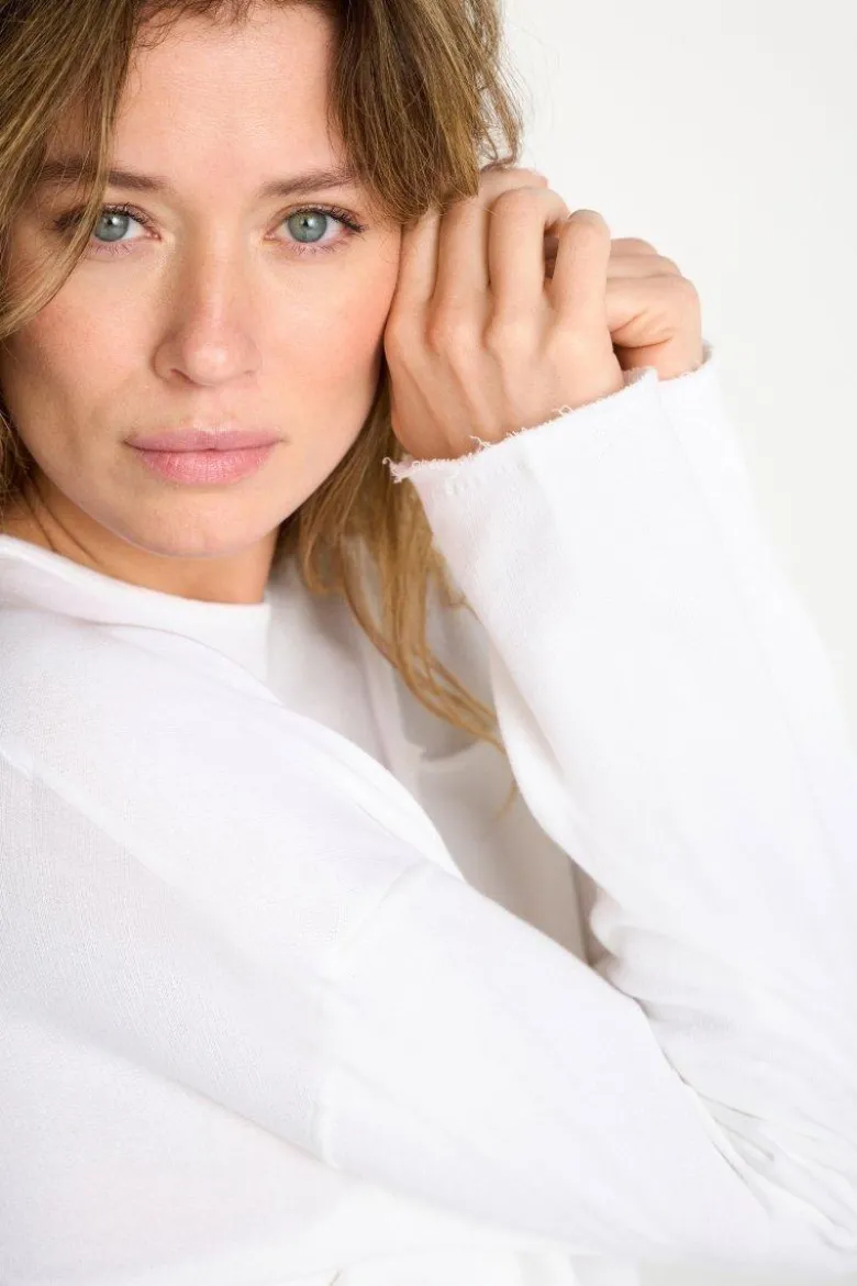 Cropped Sweatshirt mit Brusttasche