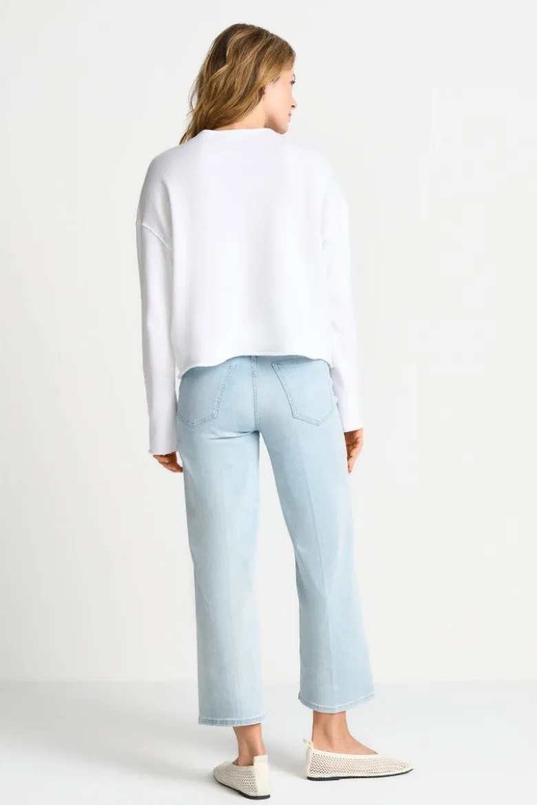 Cropped Sweatshirt mit Brusttasche
