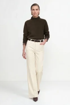 Cropped Sweatshirt mit Stehkragen