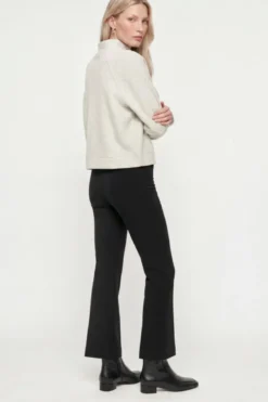 Cropped Sweatshirt mit Stehkragen