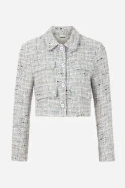 Cropped Tweedjacke