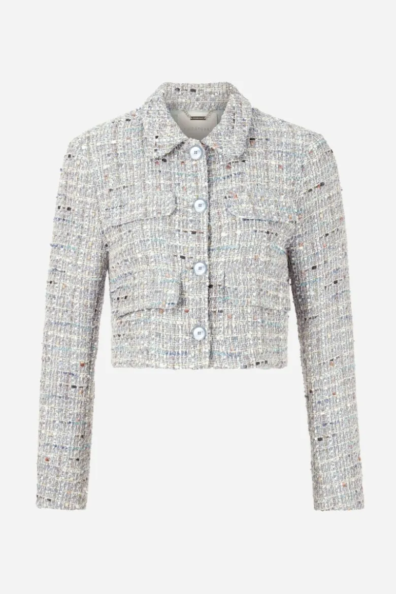 Cropped Tweedjacke