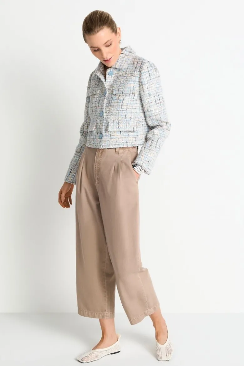 Cropped Tweedjacke