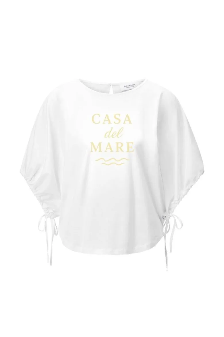 Crop-Top mit Schriftzug