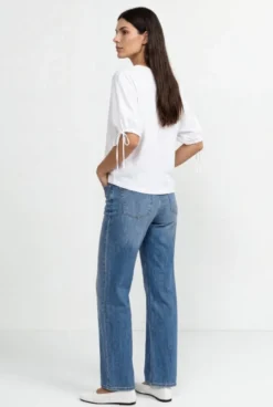 Crop-Top mit Schriftzug