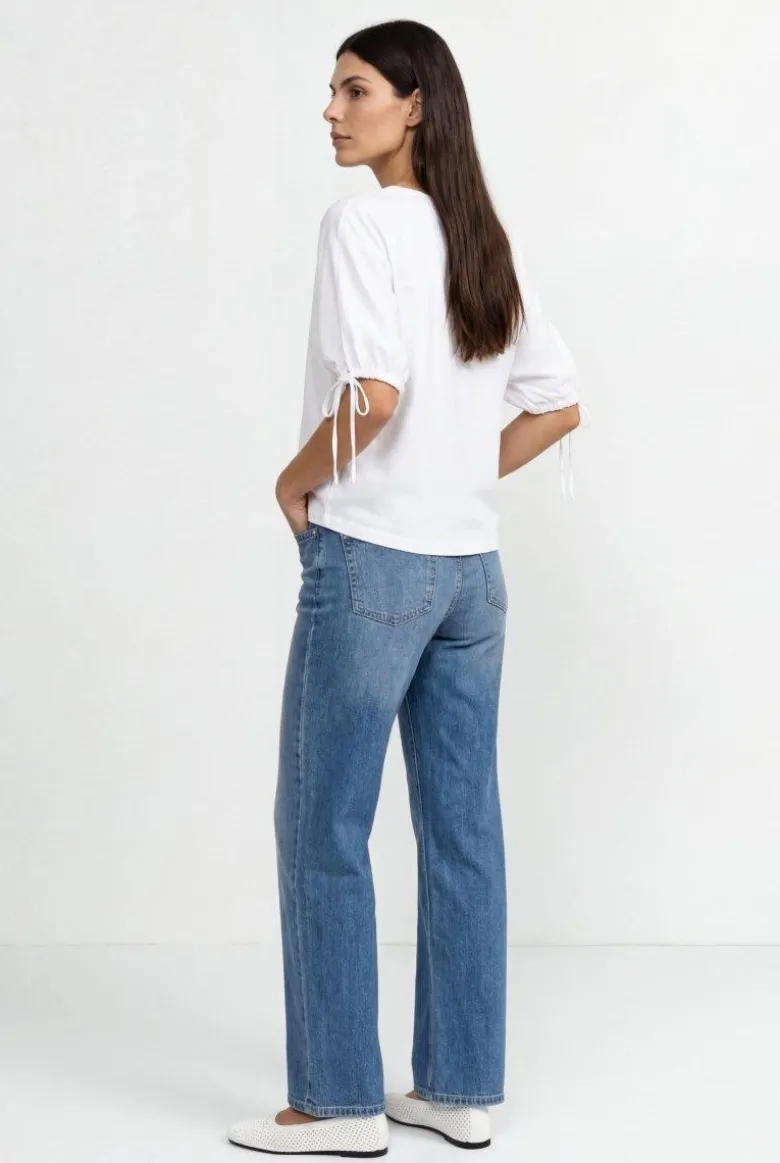 Crop-Top mit Schriftzug