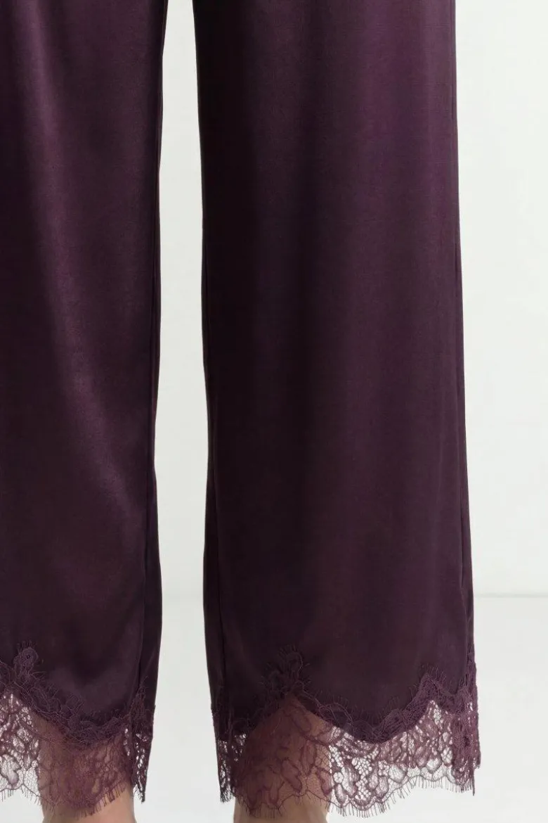 Culotte aus Satin mit Spitze