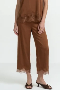 Culotte aus Satin mit Spitze