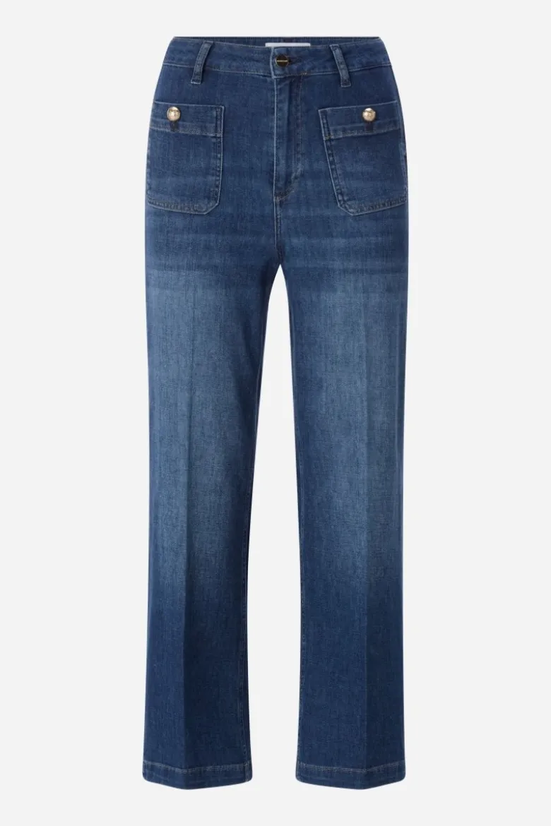 Culotte-Jeans mit Taschen