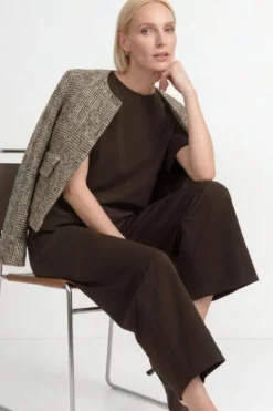 Culotte mit weitem Bein