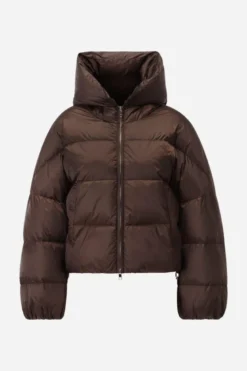 Daunenjacke mit Kapuze