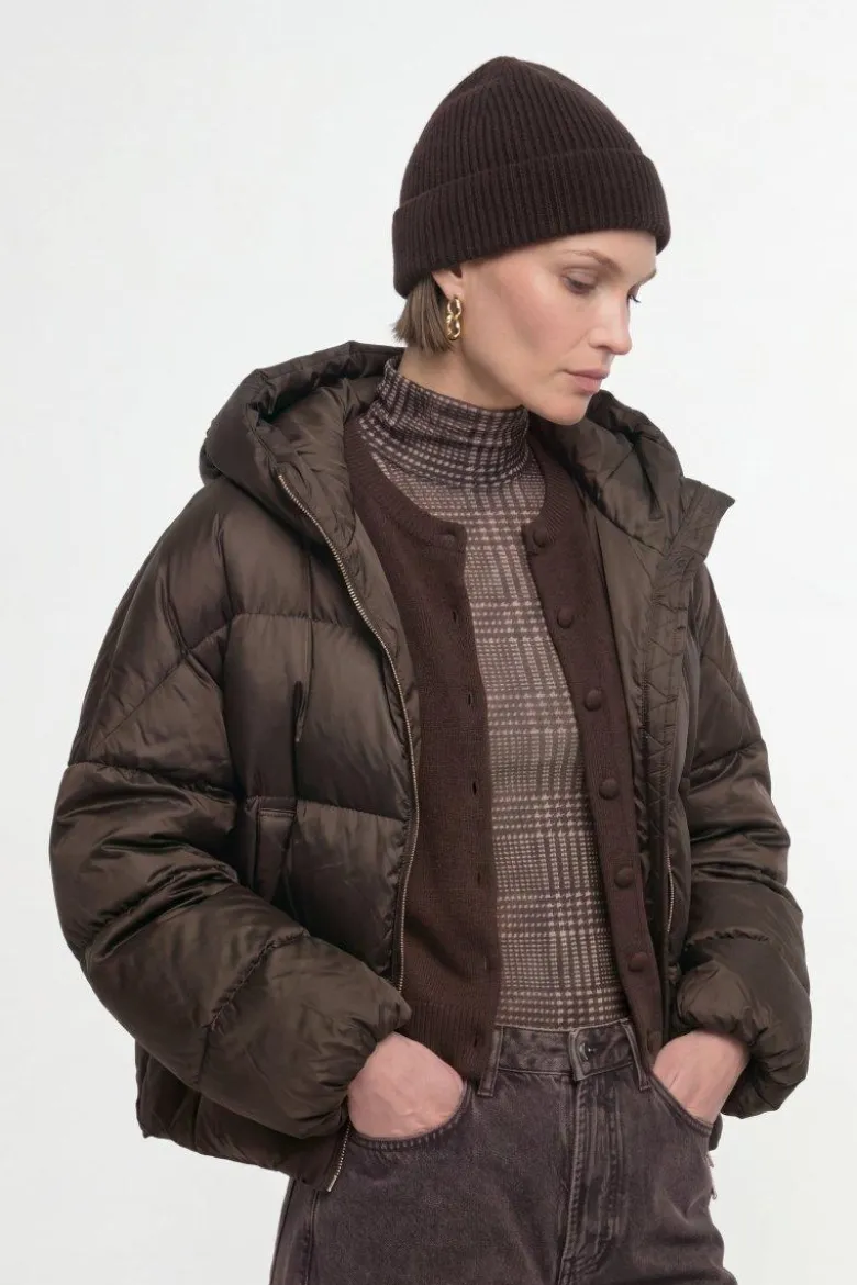 Daunenjacke mit Kapuze
