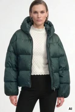 Daunenjacke mit Kapuze