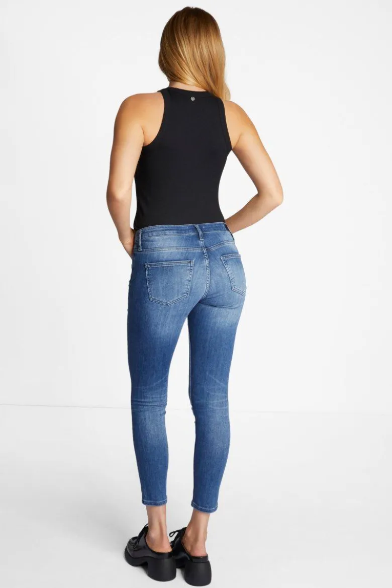 Denim in Satin-Stretch