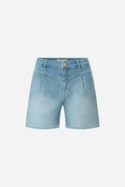 Denim-Shorts mit Passe