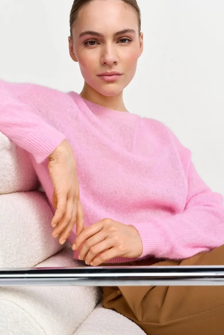 Feinstrickpullover mit Alpaka-Wolle