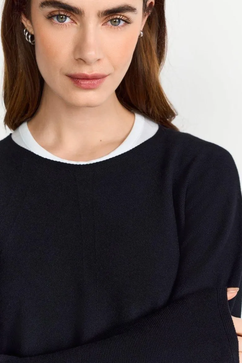 Feinstrickpullover mit Raglanärmeln