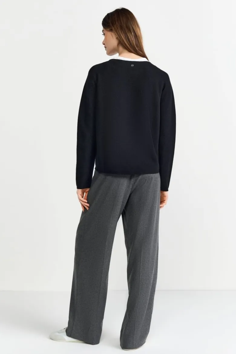 Feinstrickpullover mit Raglanärmeln