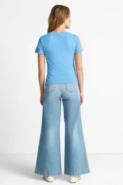 Figurbetontes Rippshirt
