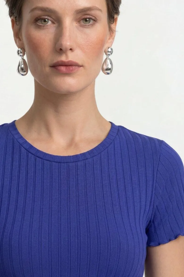 Figurbetontes Rippshirt