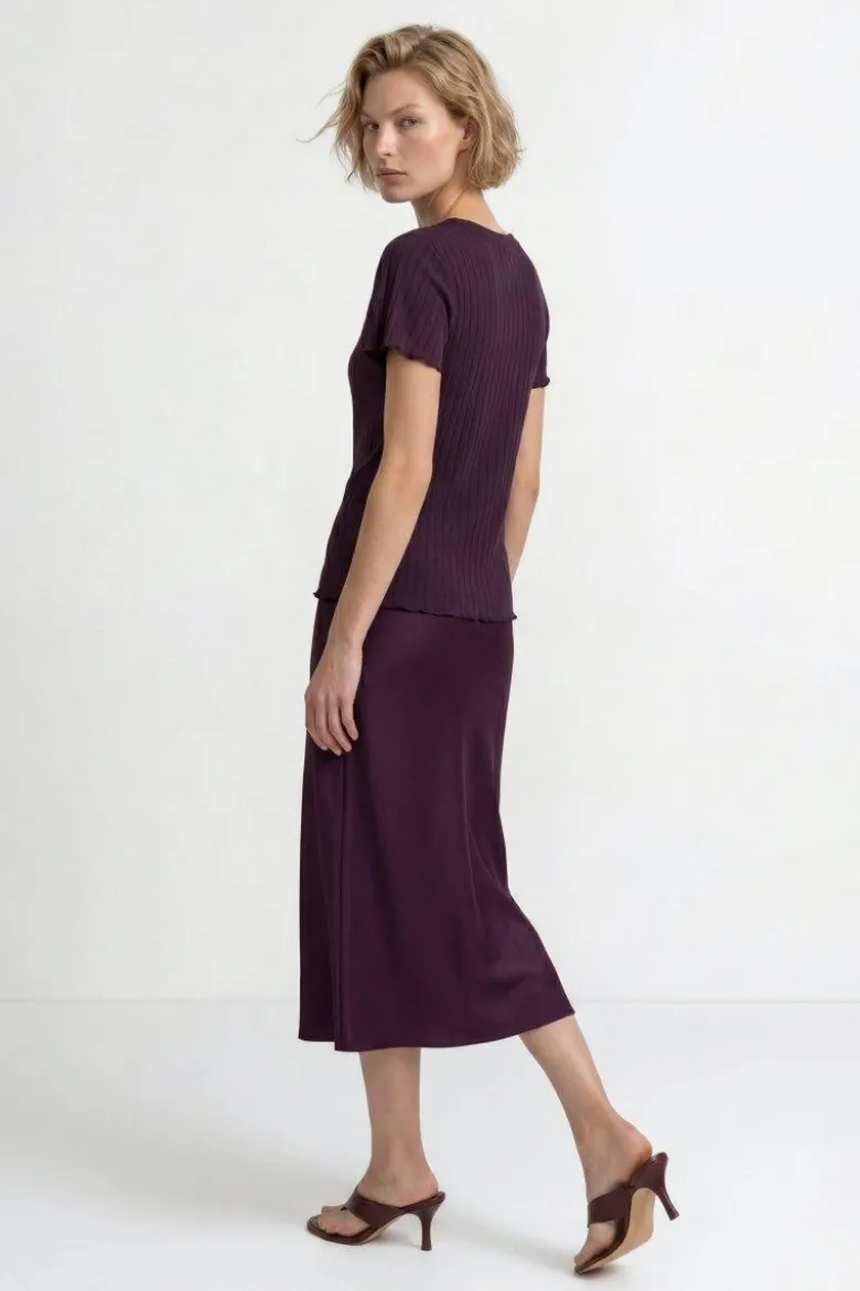 Figurbetontes Rippshirt